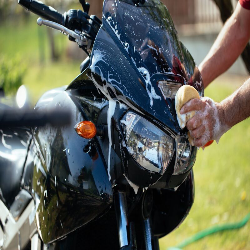 Motorcycle washing