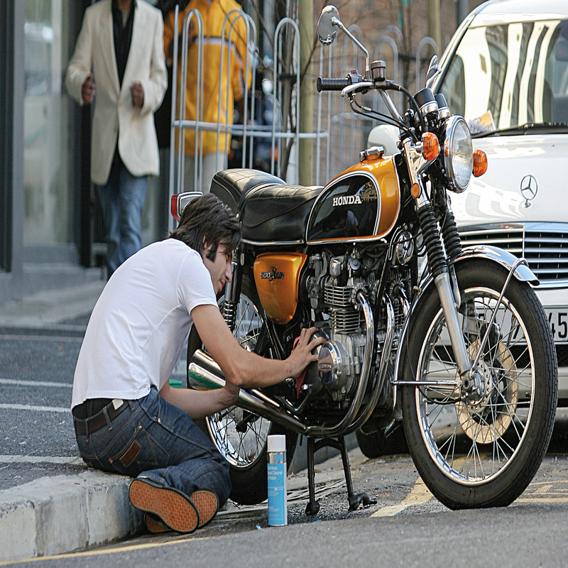 Motorcycle washing