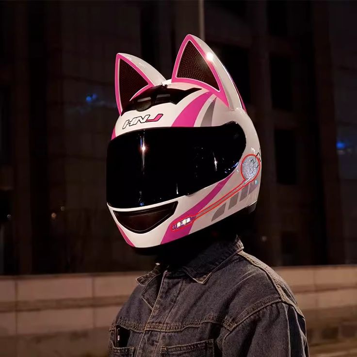 bike helmet with cat ears